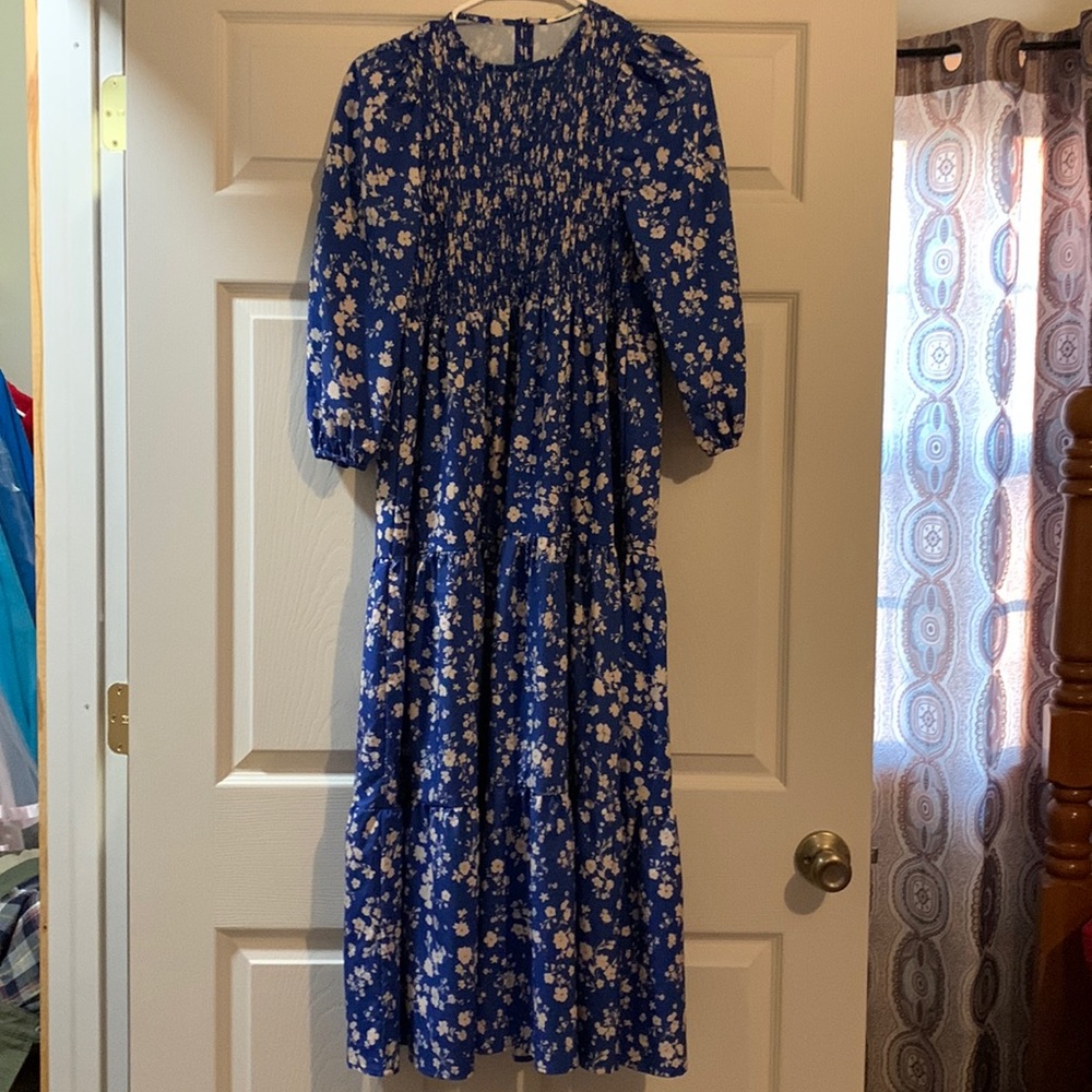 Blue flower dress